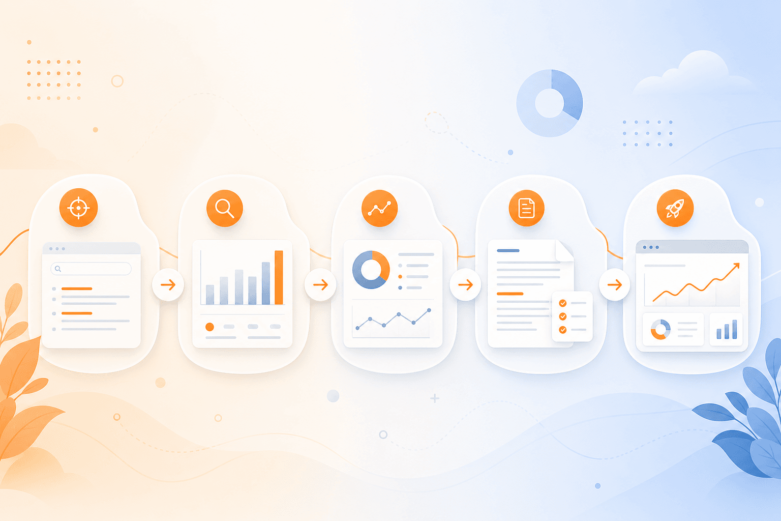 Workflow from SEO analysis through execution